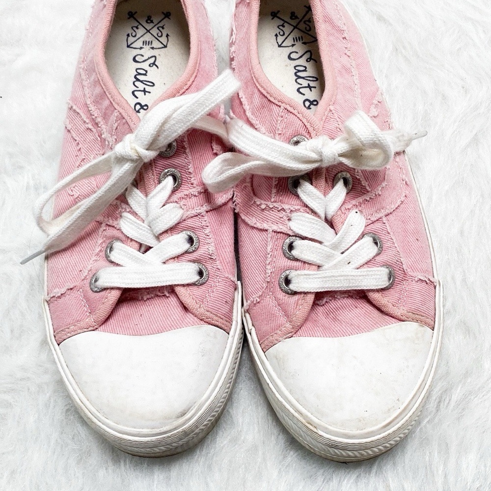 Salt & seas Casual Pink Canvas Sneakers - Picture 2 of 5